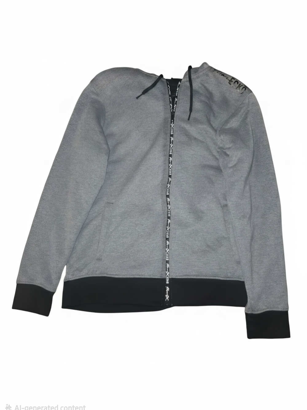 Marc Eco Gray Zip-Up Hoodie Jacket -